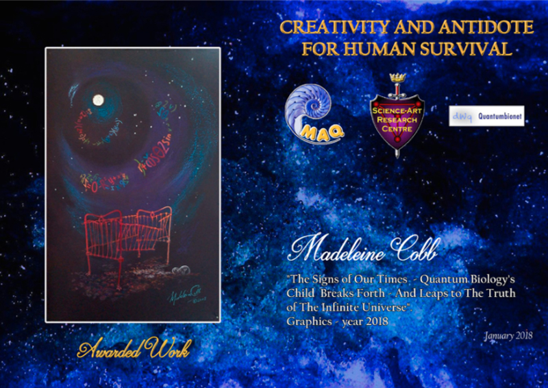 First Prize for graphics work in the international Creativity and Antidote for Human Survival art competition awarded to Australian artist Madeleine Cobb