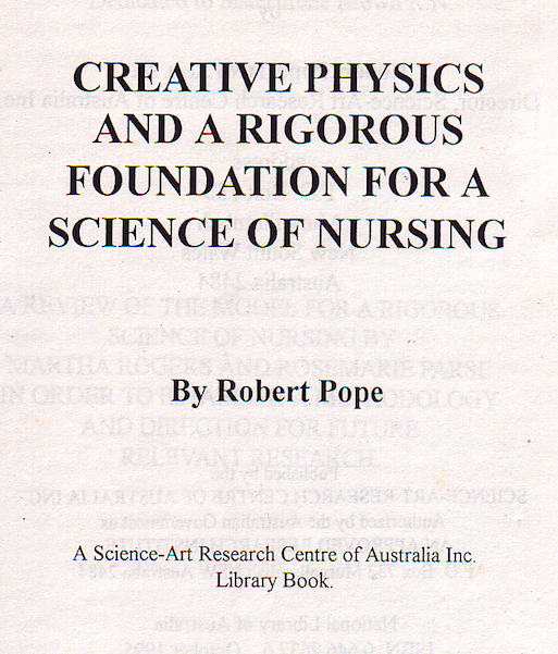 Science of Nursing book by Robert Pope