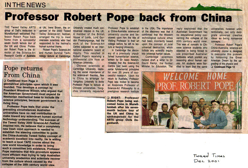 Tweed Times article