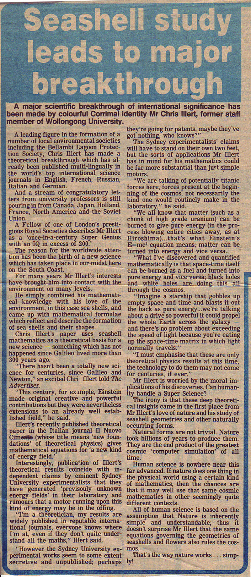 Chris Illert article