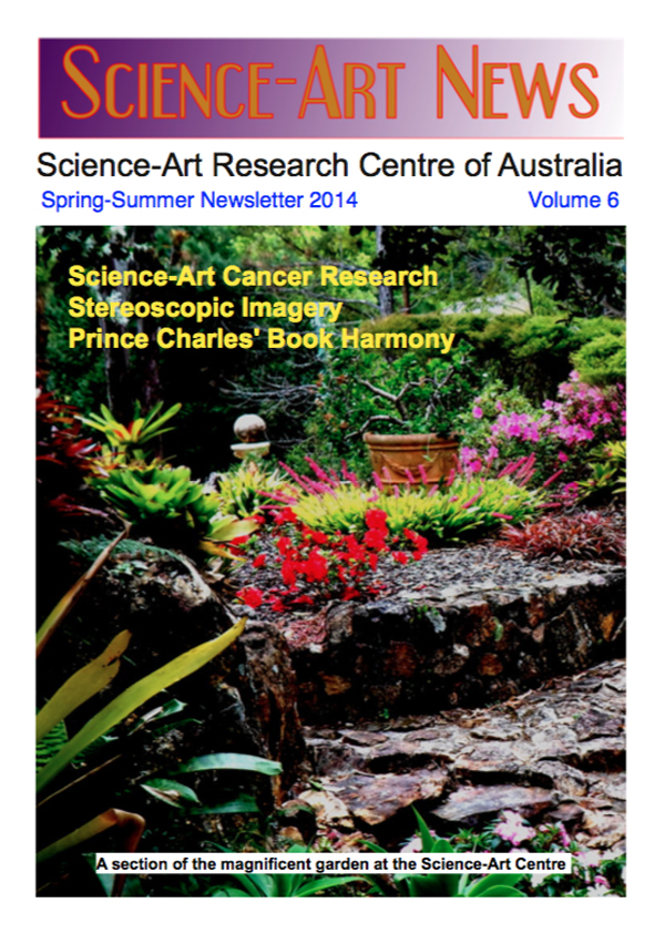 Cover of the Science-Art Research Centre Newsletter 2014