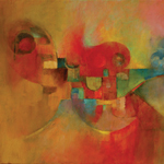 thumbnail image of 'Fractal Precession' painting by Robert Todonai